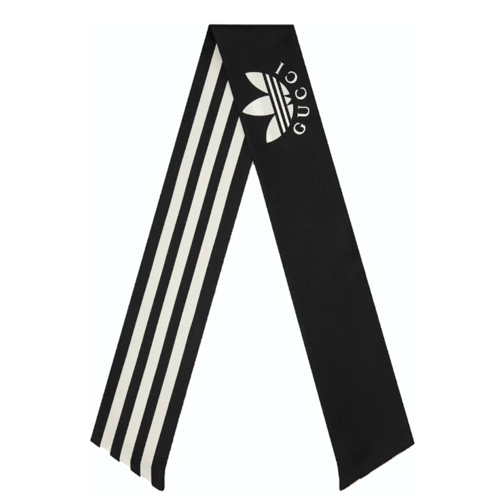 Gucci X Adidas Striped Silk Neck Bow 🔥🔥👀👀 - Picture 4 of 12